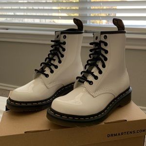 White Dr. Martens Boots